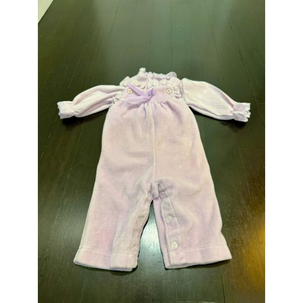 Vintage VTG Health-Tex baby girl 6 months two-piece lavender romper/jumper